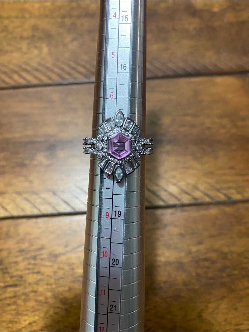Bomb Party Birthday Collection August 2026 Ring - Pink Spinel - Hematite